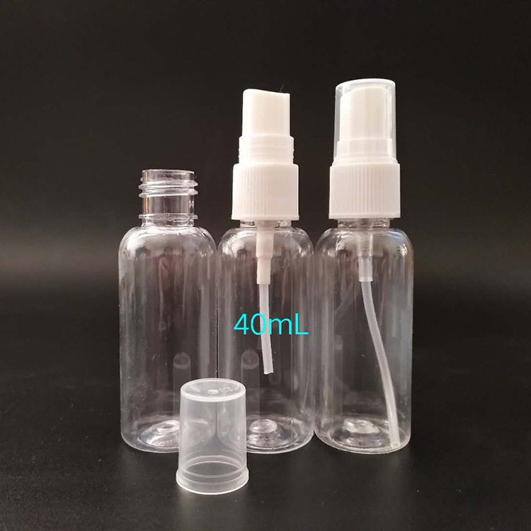 Cheap Transparent Mist Spray Bottle,Plastic PE Disinfectant Bottle 100ml 80ml 60ml 50ml 30ml 20ml 10ml